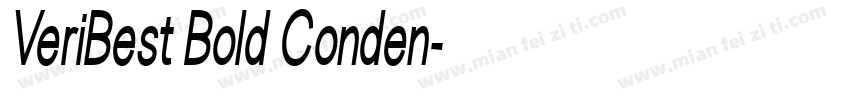 VeriBest Bold Conden字体转换